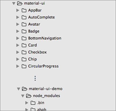 図3　Material-UIインストール結果