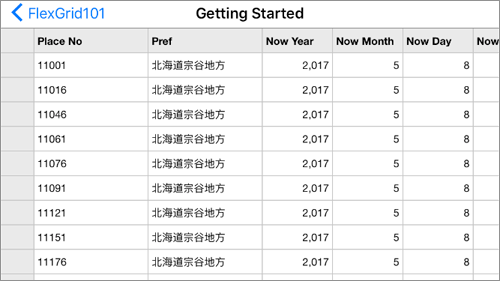 図9　iOSでの実行結果