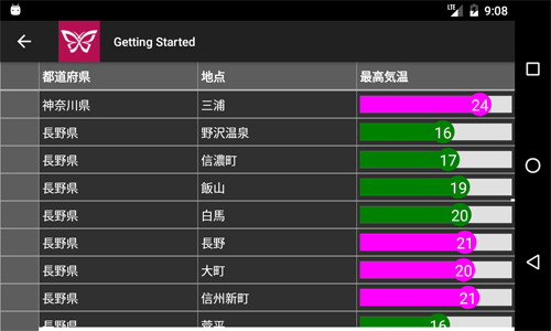 図13　ゲージを使った表現（Android）