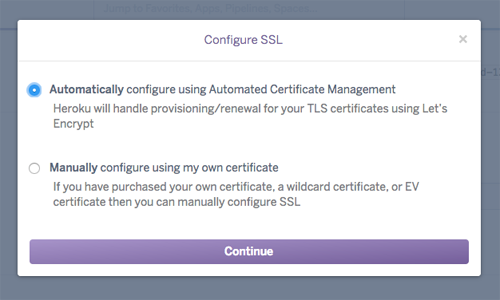 図2　「Configure SSL」ダイアログ