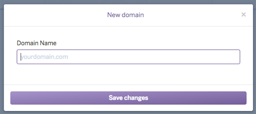 図4　「New domain」設定ダイアログ