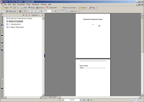 図2 Simple.xmlから生成されたPDF 図2 Simple.xmlから生成されたPDF