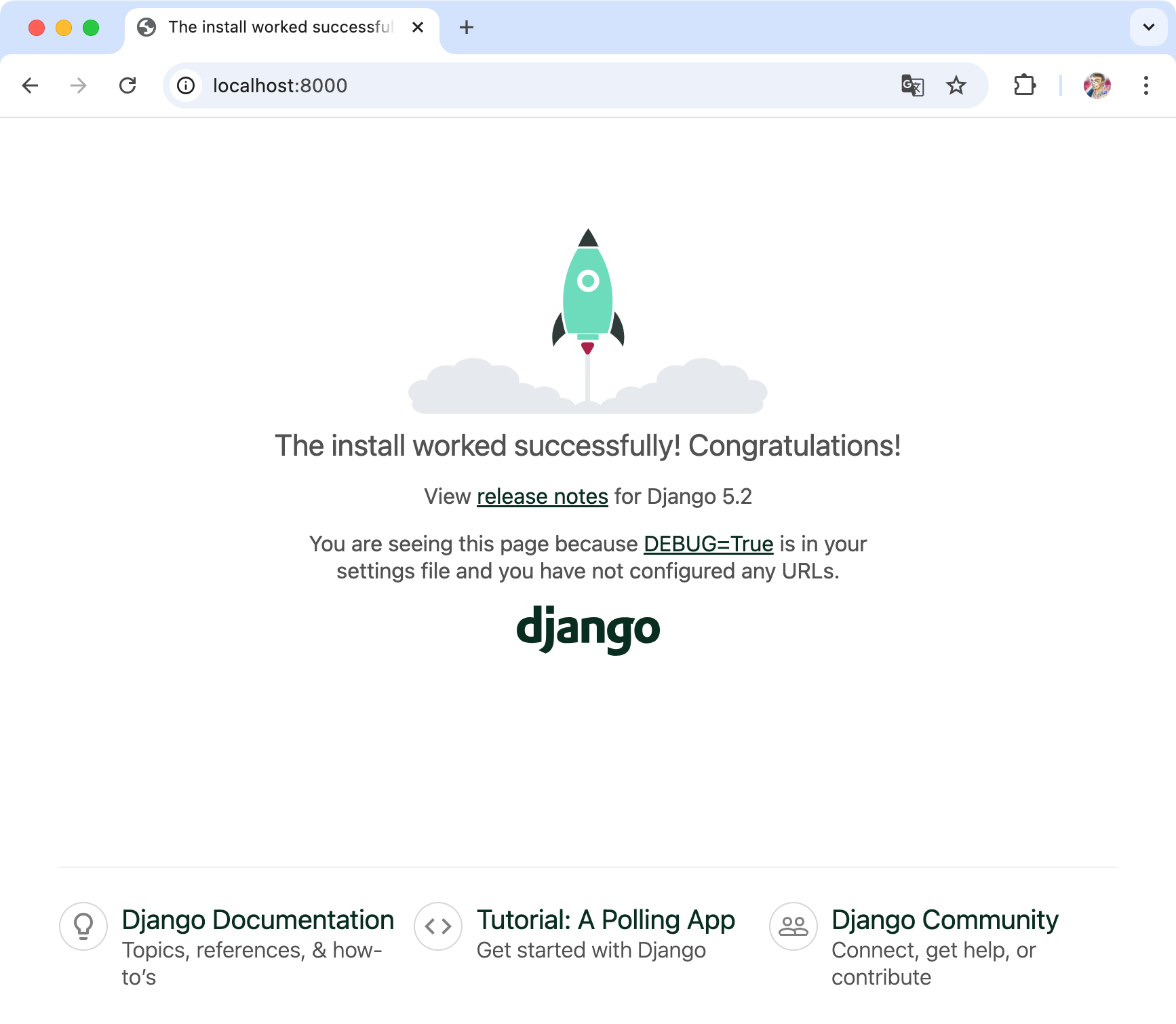 図17:Djangoアプリ