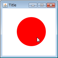 図9 赤い円を表示する。
