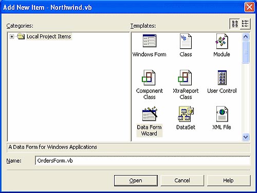 図3 Data Formウィザード 図3 Data Formウィザード