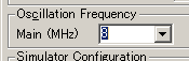 図23:Oscillation Frequencyを8(MHz)にする