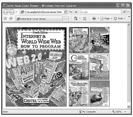 図10.5(a)ページの読み込み時に表示される書籍(1/4)