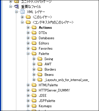 NetBeans全体のレイヤー NetBeans全体のレイヤー