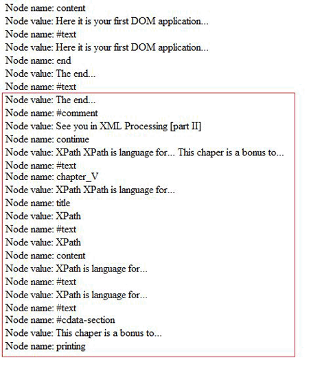 図7 ノードのインポート: <continue>ノードをBook_continue.xmlからインポートしてBook.xmlツリーの最後に挿入すると、Book.xmlはこのようになる