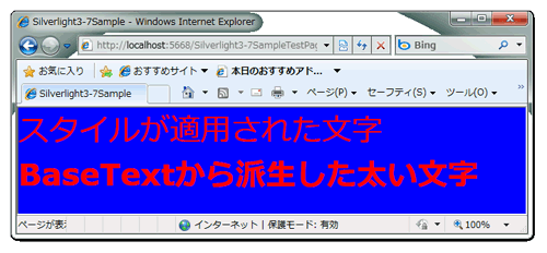 図3 派生したスタイル