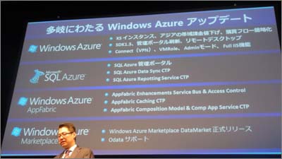 多岐にわたってアップデートが行われたWindows Azure