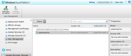 図2:User Management画面
