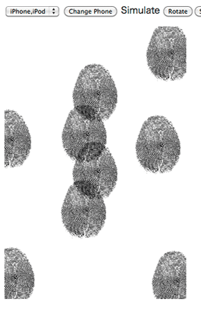 図4：指紋ぺたぺたアプリ スクリーンショット