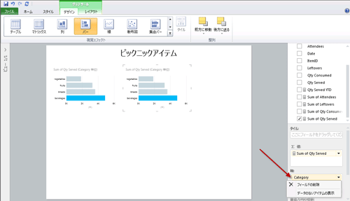 図38 グラフから軸の削除