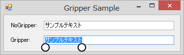 図6 グリッパーの表示例