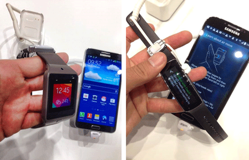 図7. Samsong社ウェアラブルデバイス GALAXY Gear