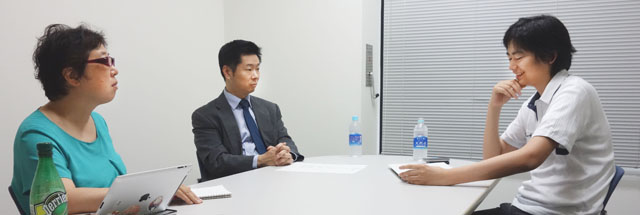 左:岩切、中:大石氏、右:市谷氏