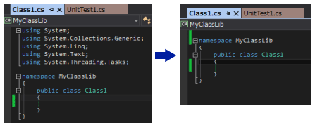 図22　Remove and Sort Usingsコマンド実行結果