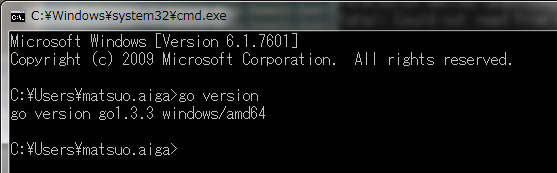Goのバージョン情報