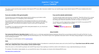 画面1:/etc/httpd/conf.d/welcome.confにより表示されるエラー画面
