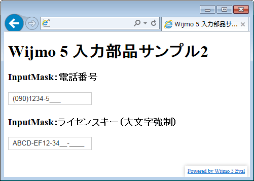 図6　InputMaskにより入力形式が強制される（006_wijmo_input2.html）