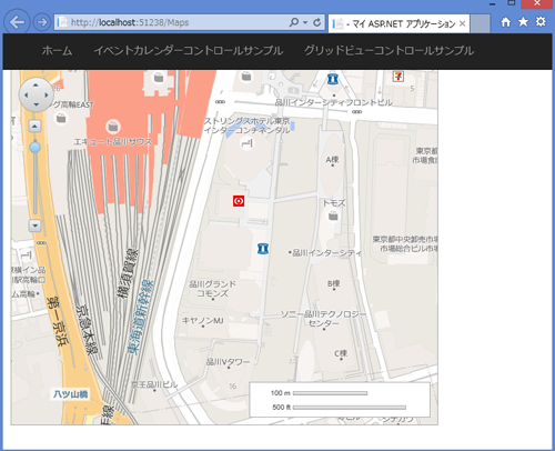 地図データの表示