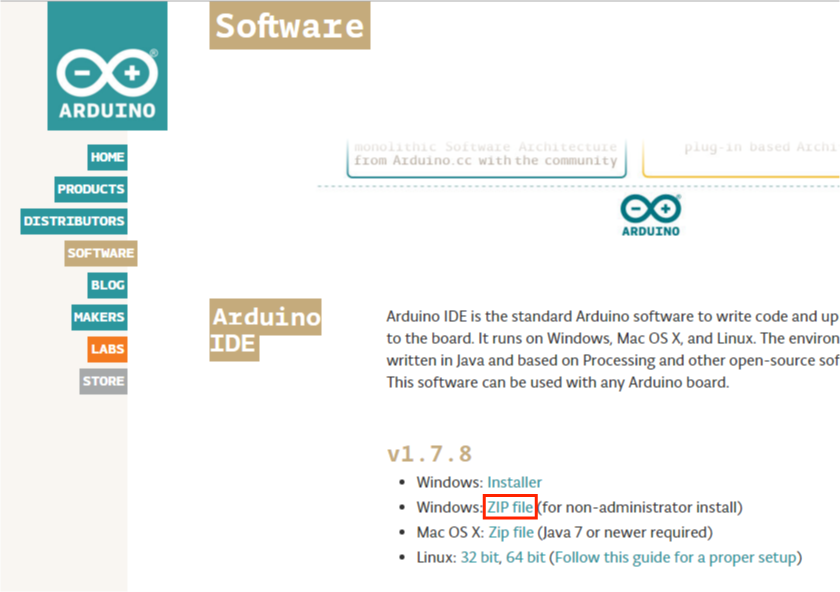 Arduino IDEのダウンロード