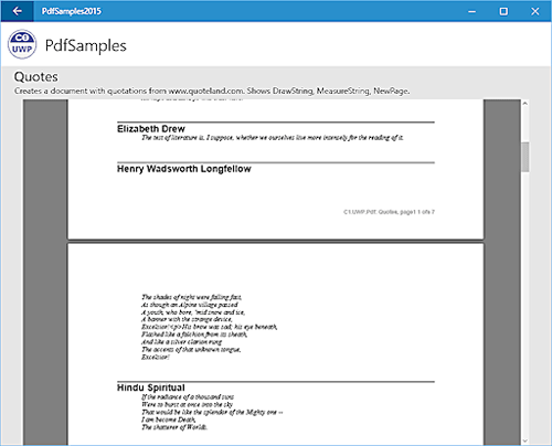 PdfViewerコンポーネントによる表示