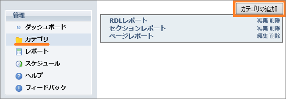 カテゴリの追加