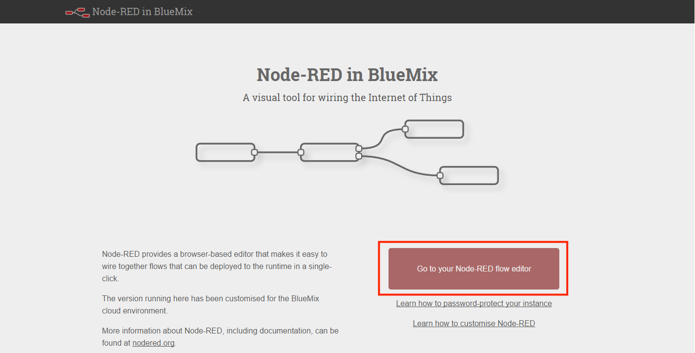 Node-RED in Bluemix