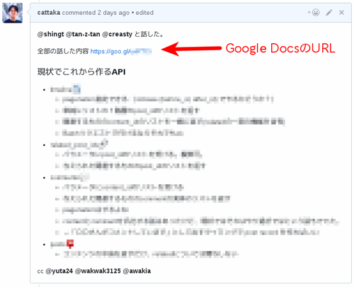 議事録と、そのまとめを書く