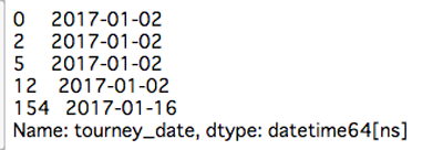 to_datetimeメソッドの結果