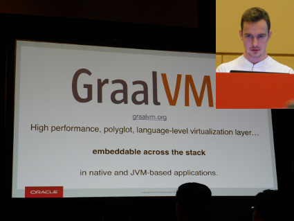 GraalVMの発表(DEV5580)と発表者のOleg Selajev氏