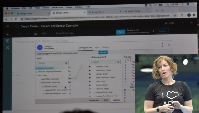 UCSFアプリを解説するZayne Turrer氏（Evangelist、Salesforce）