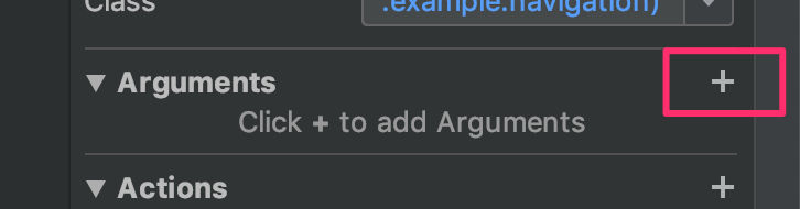 図10：Argumentsを設定する