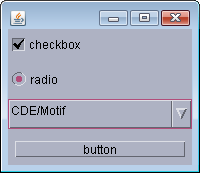 CDE/Motifのルックアンドフィール。