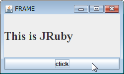 JButtonを追加し、クリック時のアクションを作成する