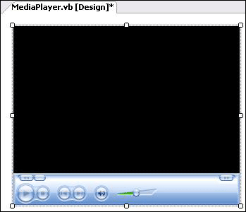 図11　ユーザーコントロールにWindows Media Playerコントロールを配置