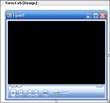 図13　Form1にMediaPlayerコントロールを追加