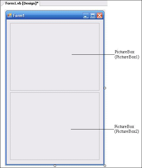 図9　Form1の2つのPictureBoxコントロール