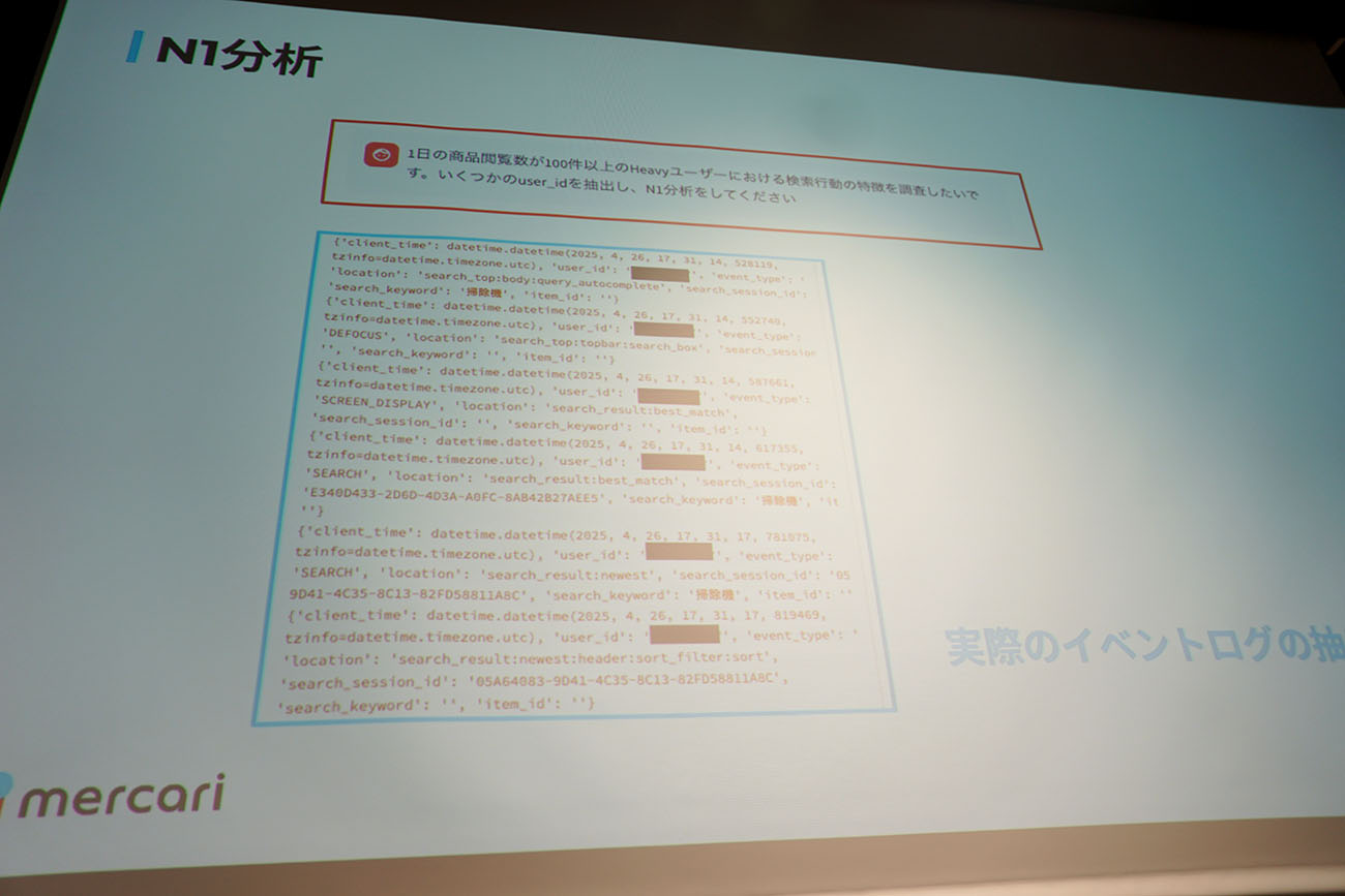 Socratesのデモ画面スライド（N1分析）