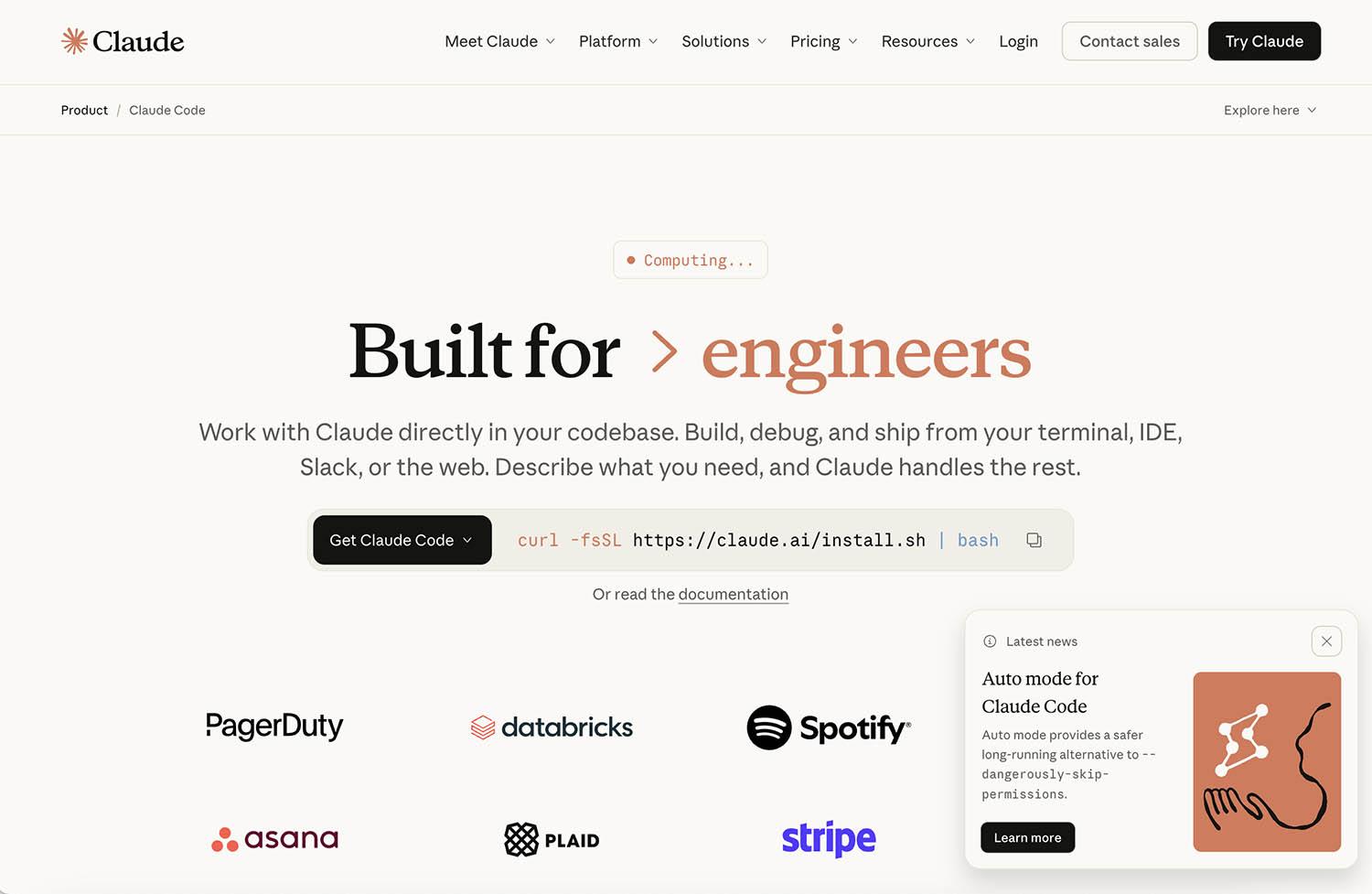 「Claude Code by Anthropic | AI Coding Agent, Terminal, IDE」より引用