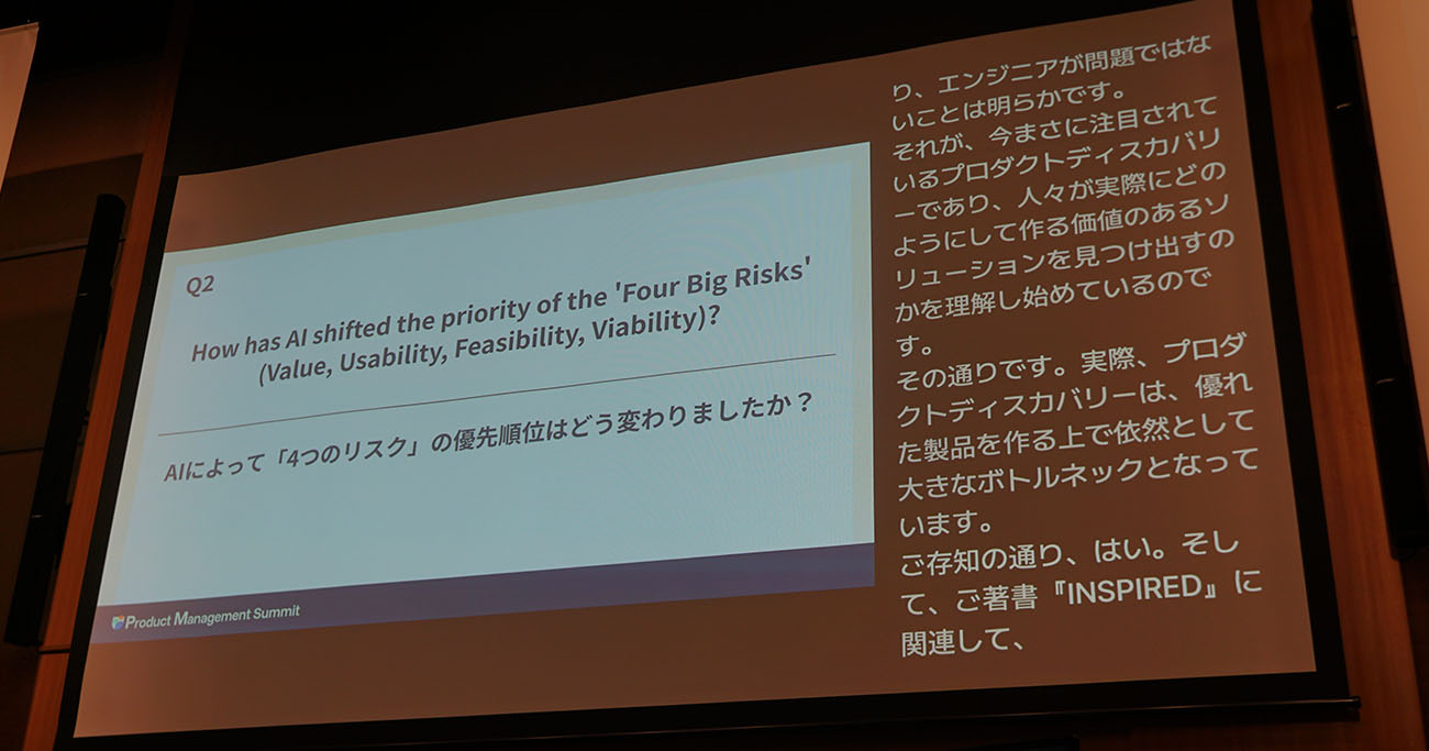 Q2「『4つのリスク』の優先順位はどう変わりましたか？」のスライド