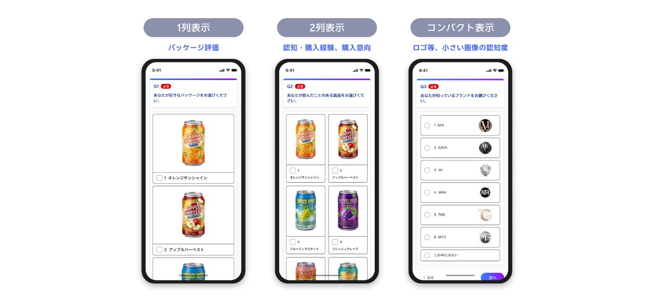 選べる画像表示方法