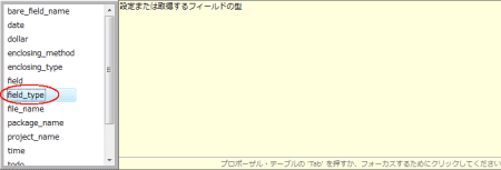 図09：［field_type］をダブルクリック