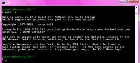 図2　Cygwinコマンドプロンプト：Cygwin.batファイルを使ってCygwinを実行すると、Cygwinコマンドプロンプトが表示される