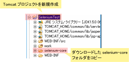図11 Seleniumのテスト用プロジェクト作成