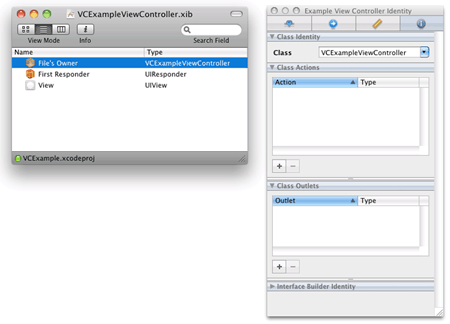 図5　VCExampleViewController.xib：「VCExampleViewController.xib」ファイルを開いた状態