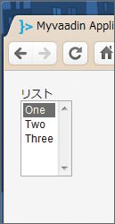 ListSelectによる選択リスト