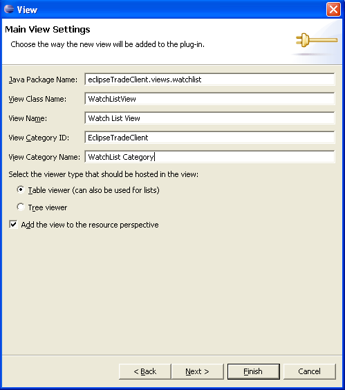図14　Watch List Viewの［Main View Settings］画面